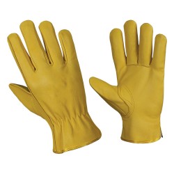 Leather Driver Gloves Thinsulate Liner Mechanics Works Utility Glove