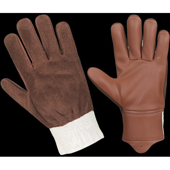 Unisex Leather Driver Gloves Thinsulate Liner Mechanics Works Utility Glove