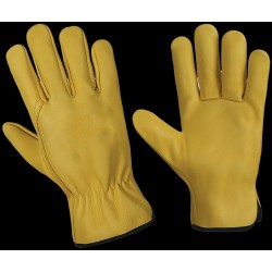 Unisex Leather Driver Gloves Thinsulate Liner Mechanics Works Utility Glove